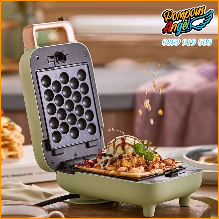 Máy kẹp bánh mỳ Sandwich/Waffle BEAR DBC-C06M1 màu xanh bảo hành 12 tháng