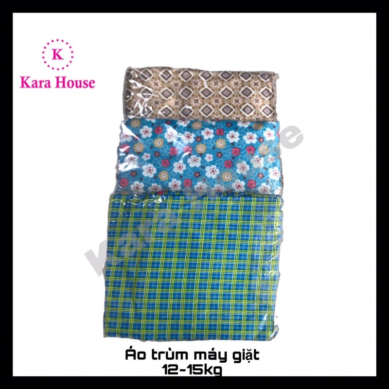 Áo trùm máy giặt vải dù cửa ngang Kara House 9-10kg