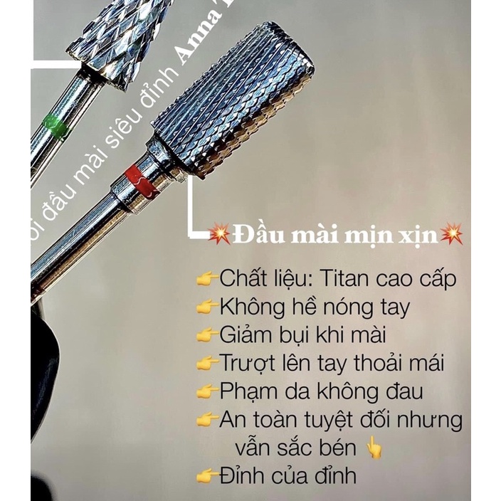 Đầu mài mịn, đầu mài phá  mỹ USA thép Vonfram cao cấp, anna tran chính hãng