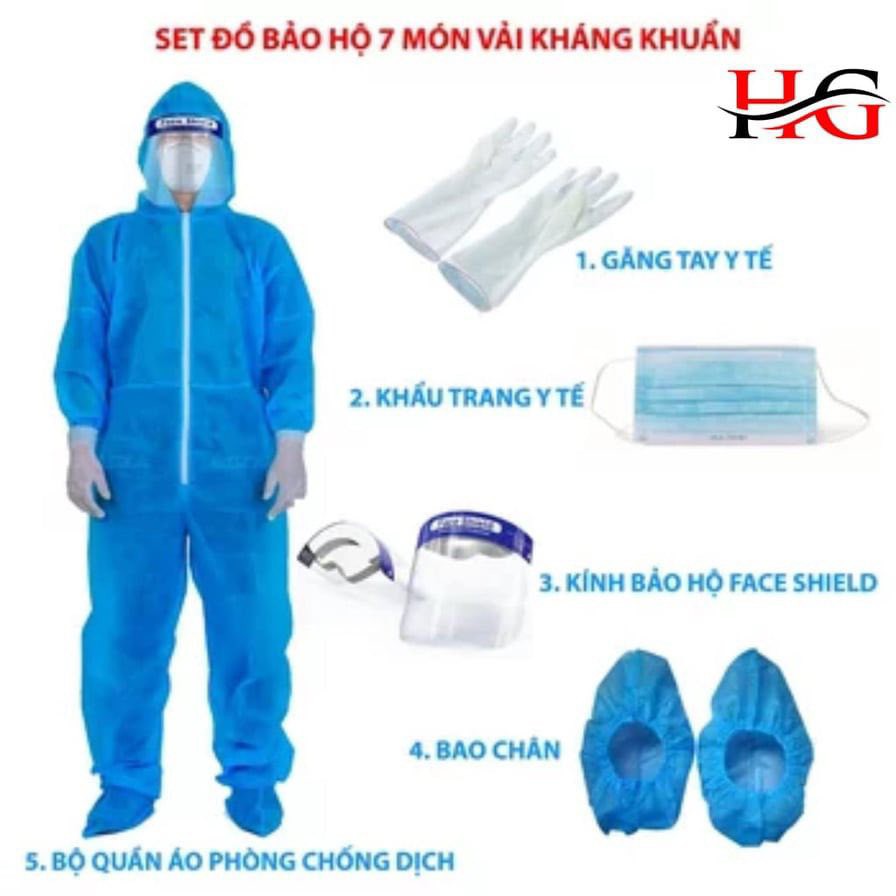 Bộ quần áo bảo hộ y tế, bộ đồ phòng dịch đi máy bay có kiểm định