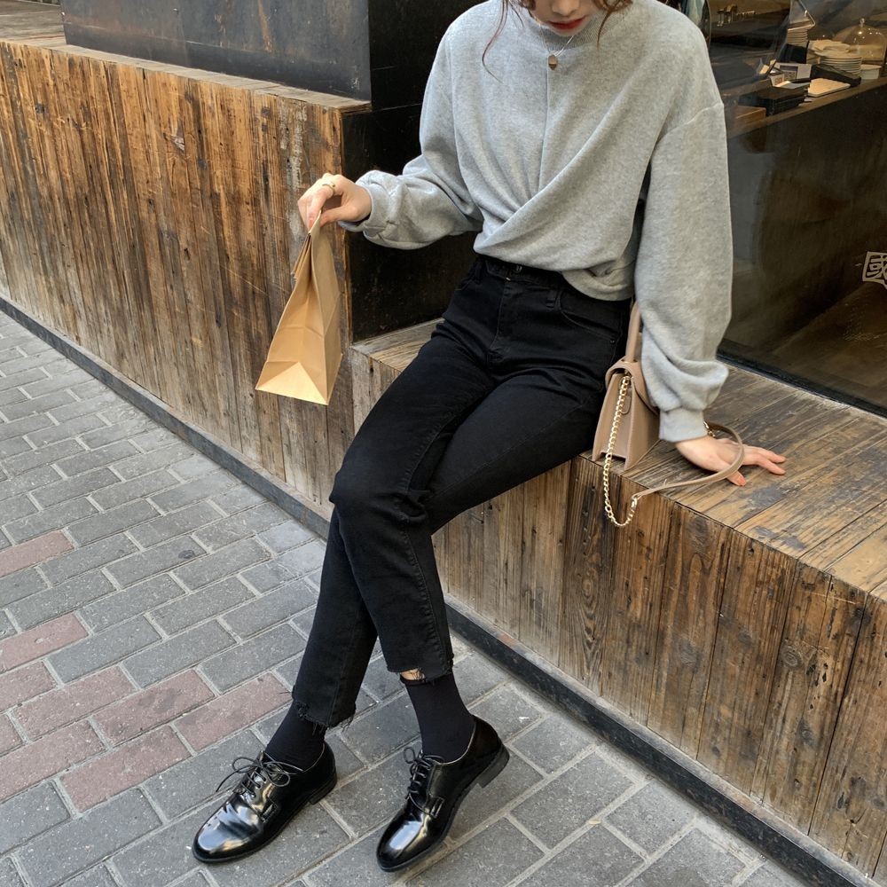 [ Mã WASTAPR giảm 10K đơn 50K] ÁO CROPTOP NỈ XOẮN EO DÀI TAY XÁM ĐEN TRẮNG BASIC - ÁO SWEATER TAY DÀI XOẮN EO 3 MÀU HOT | BigBuy360 - bigbuy360.vn