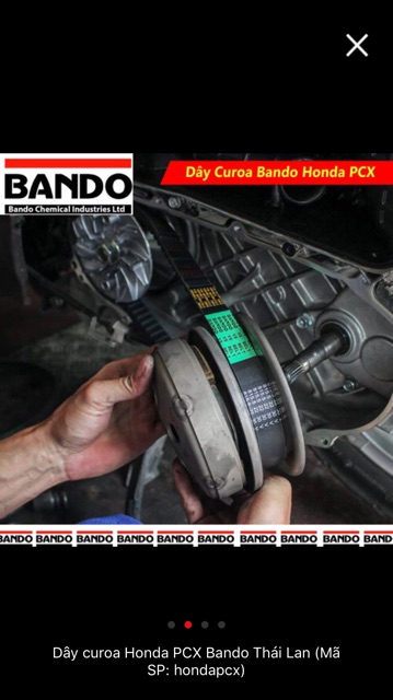 Dây curoa ,dây đai Honda pcx,Airblate 125,lead 125, sh mode chính hãng Bando ( phụ tùng xe tay ga Honda )