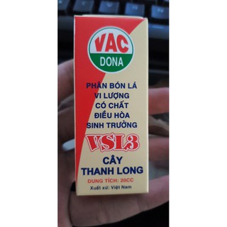 20 chai Phân Bón Lá Vi Lượng Có Chất Điều Hòa Sinh Trưởng - VSL3 - Cây Thanh Long