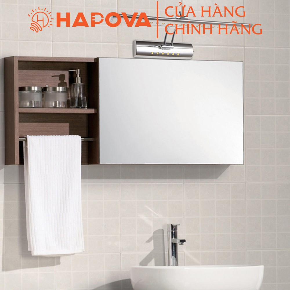 Đèn soi tranh đèn chiếu tranh HAPOVA inox ST 7048 dài 0.8m