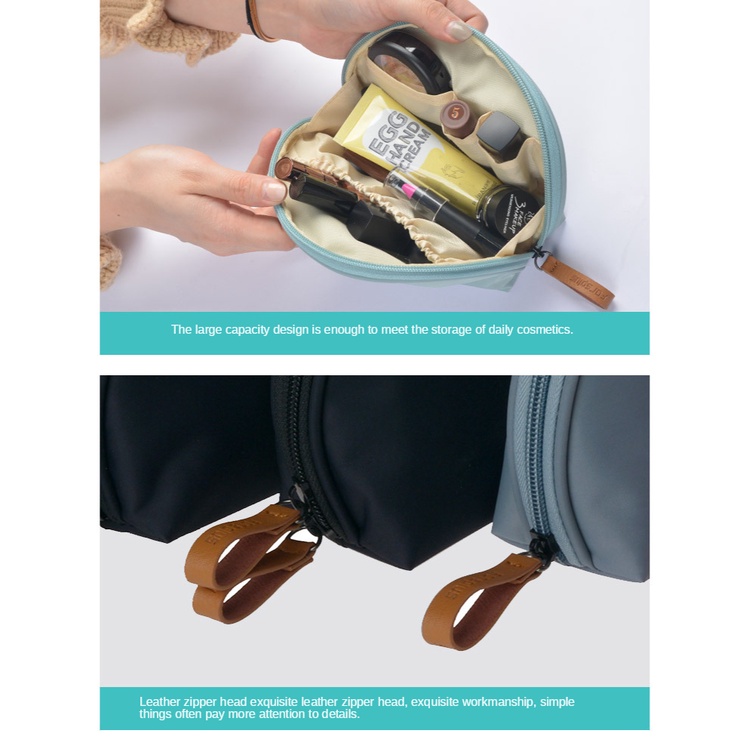 Túi Đựng Mỹ Phẩm Chống Thấm Nước Có Khóa Kéo Tiện Dụng Khi Đi Du Lịch