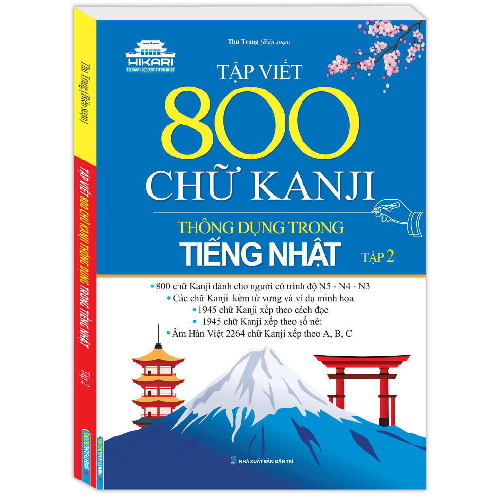 Sách - Tập Viết 800 Chữ Kanji Thông Dụng Trong Tiếng Nhật - Tập 2