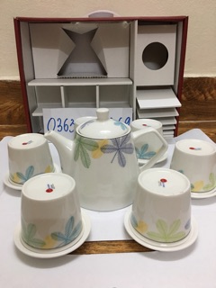 Bộ ấm trà gốm sứ cao cấp Donghwa