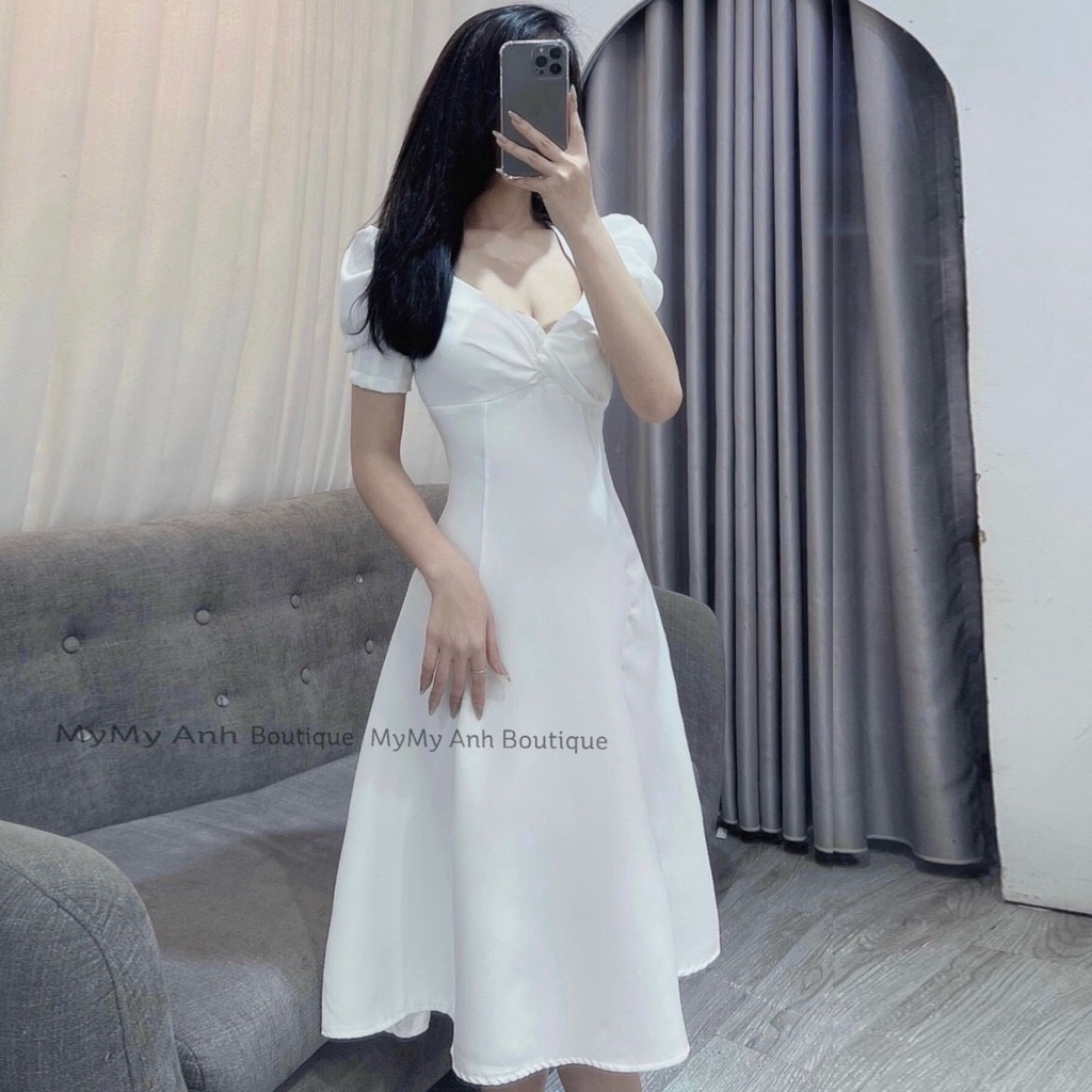 Váy maxi thô tay bồng siêu độc lạ tôn dáng đi chơi đi tiệc | BigBuy360 - bigbuy360.vn