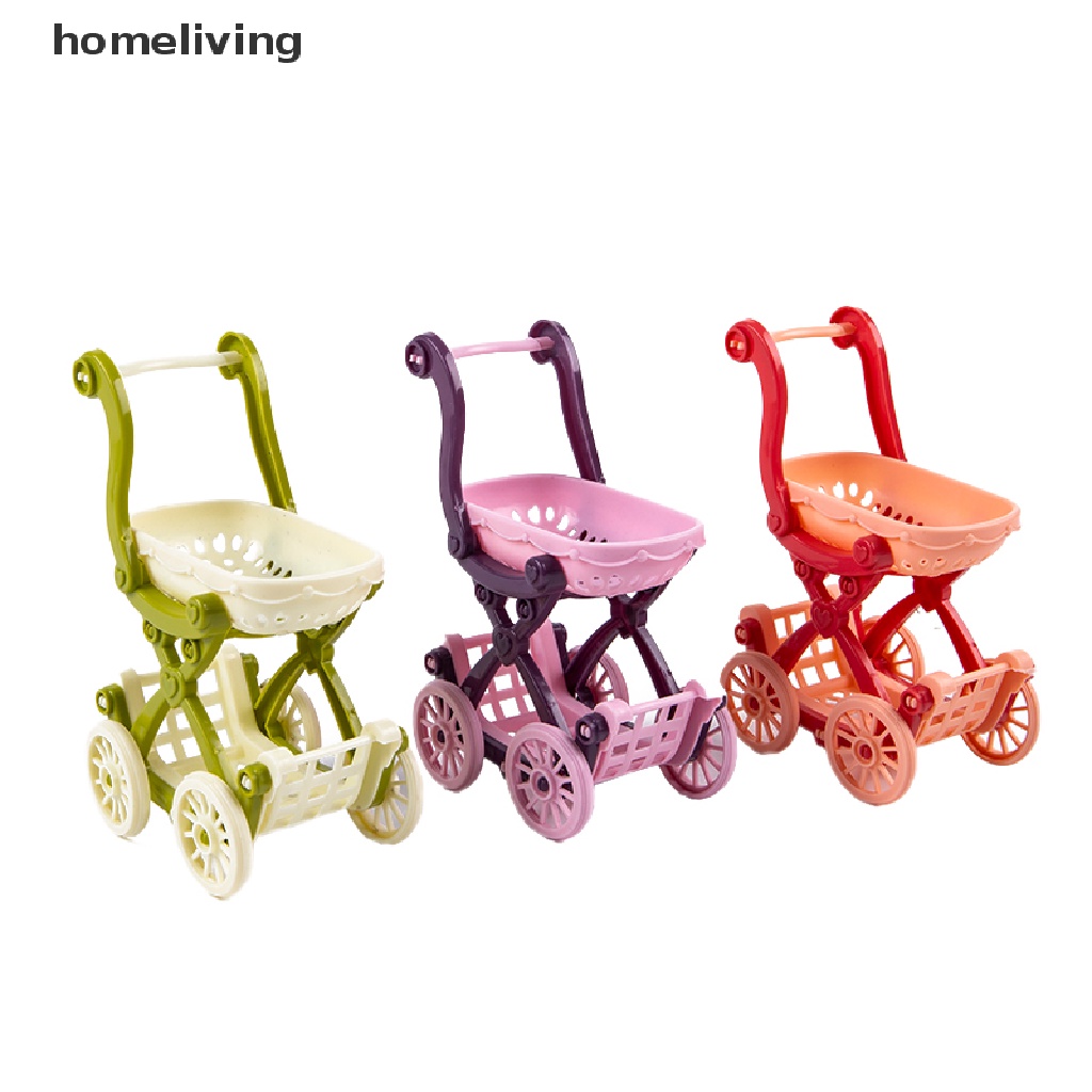 Mô Hình Xe Đẩy Mua Sắm Trang Trí Nhà Búp Bê