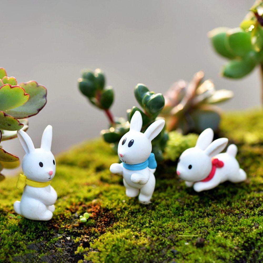 Mô Hình Thỏ Bunny Mini Bằng PVC Trang Trí Sân Vườn