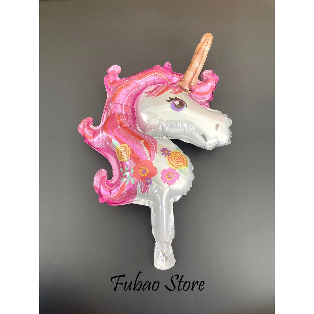 Bóng hình ngựa Pony, trang trí sinh nhật, thôi nôi, party size nhỏ Fubao Store