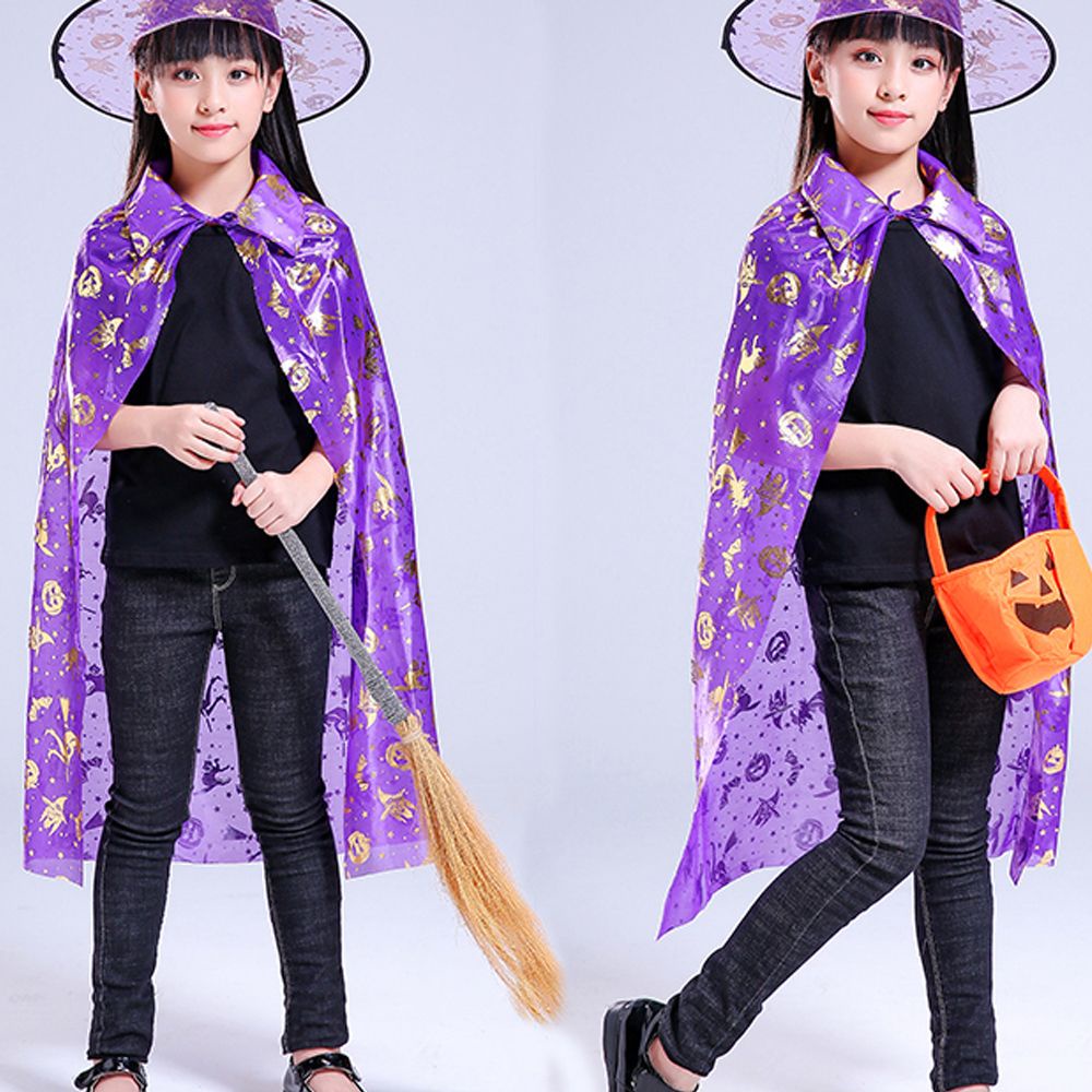 Bộ đồ hóa trang phù thủy gothic kèm nón hình dơi nhiều màu sắc vui nhộn độc đáo cho bé 1 tuổi