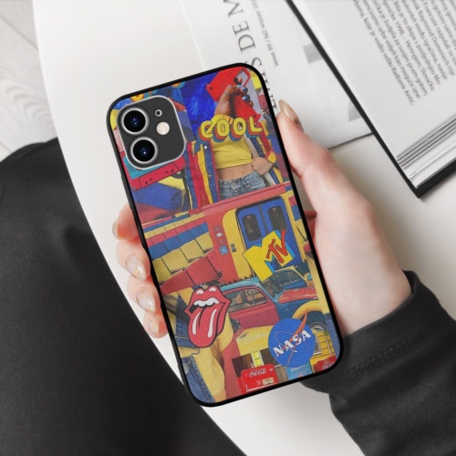 Ốp lưng iphone hình cool MTV collage art kinetic art cạnh vuông  cho các dòng SAMSUNG PAP20210699