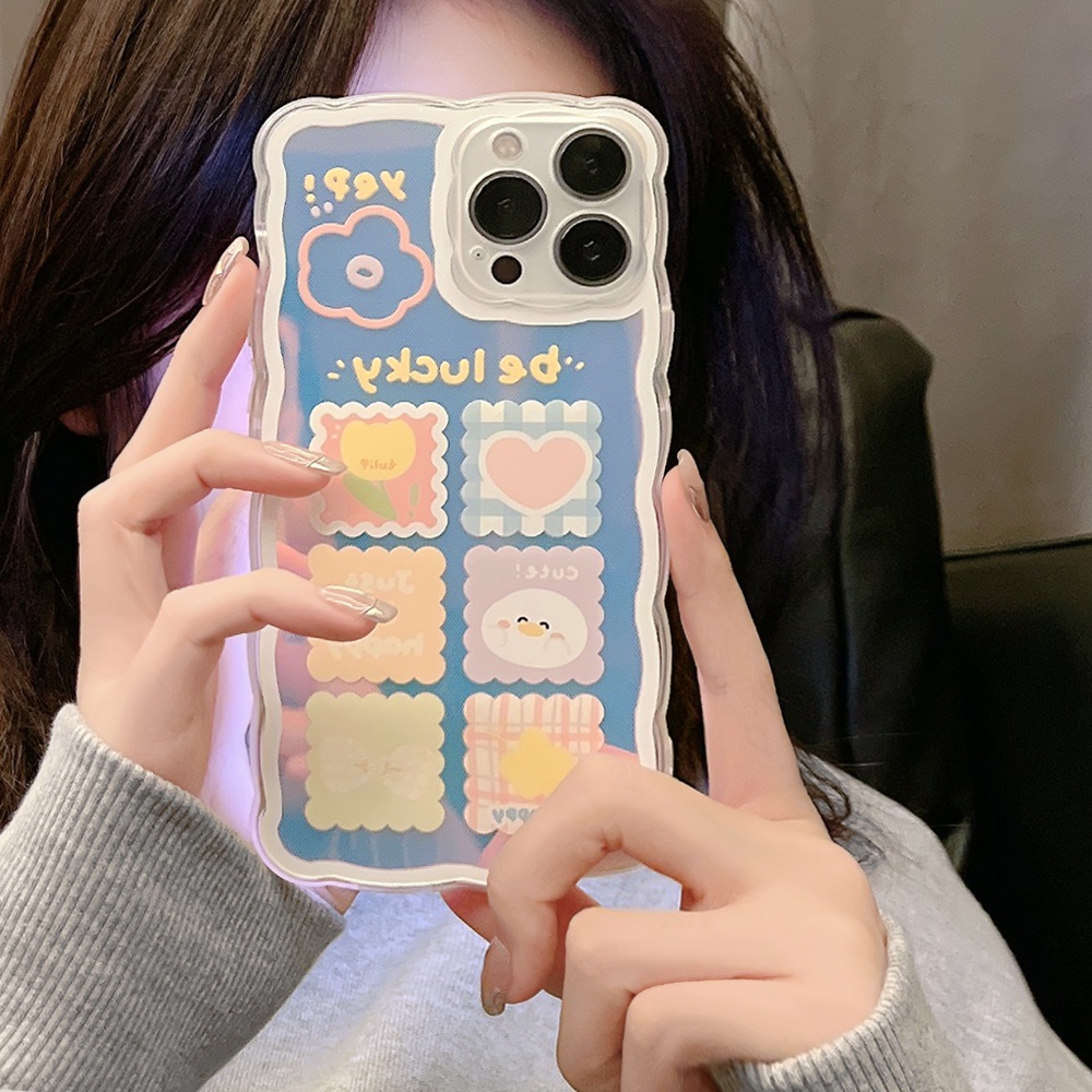 Ốp lưng iphone trong lượn sóng be lucky 6/6s/6plus/6splus/7/7plus/8/8plus/xs/11/12/13/14/pro/max/plus/promax TLS24