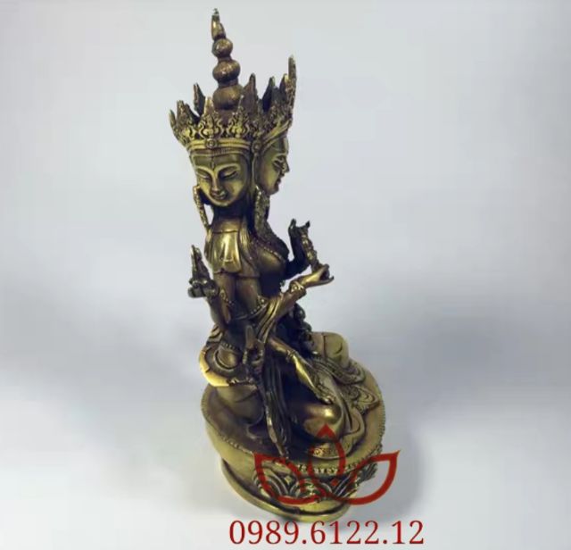 Tượng đồng Phật Đảnh Tôn Thắng cao 22 cm