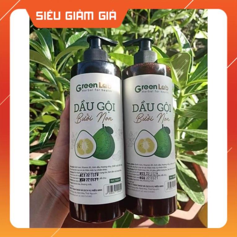 Dầu gội bưởi non tự nấu cô đặc nguyên chất green lab
