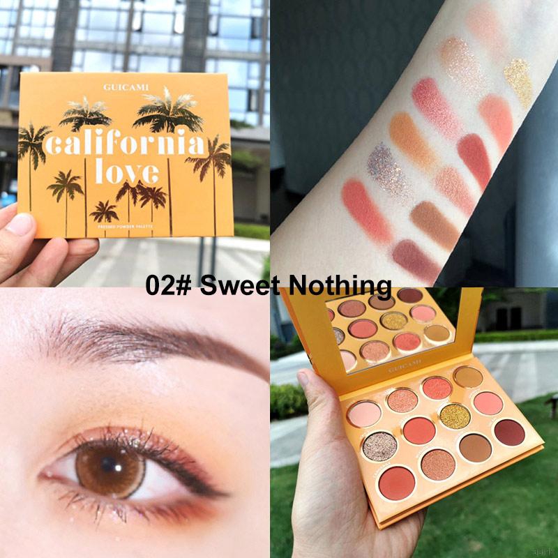 [Hàng mới về] Phấn mắt 12 màu lấp lánh xinh xắn không gây nhòe và chống thấm nước GUICAMI | BigBuy360 - bigbuy360.vn