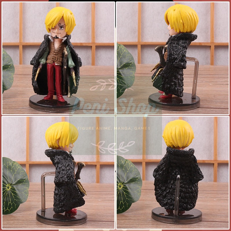 Bộ 9 Mô Hình One Piece Chibi Figure Nhân Vật Luffy Zoro Nami Usop Sanji Chopper Robin Franky Brook Cao 9cm Anime