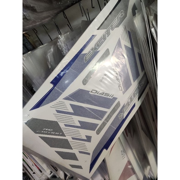 Tem Rời Chế Ex 135 Zin 2014 Trắng Xanh GP