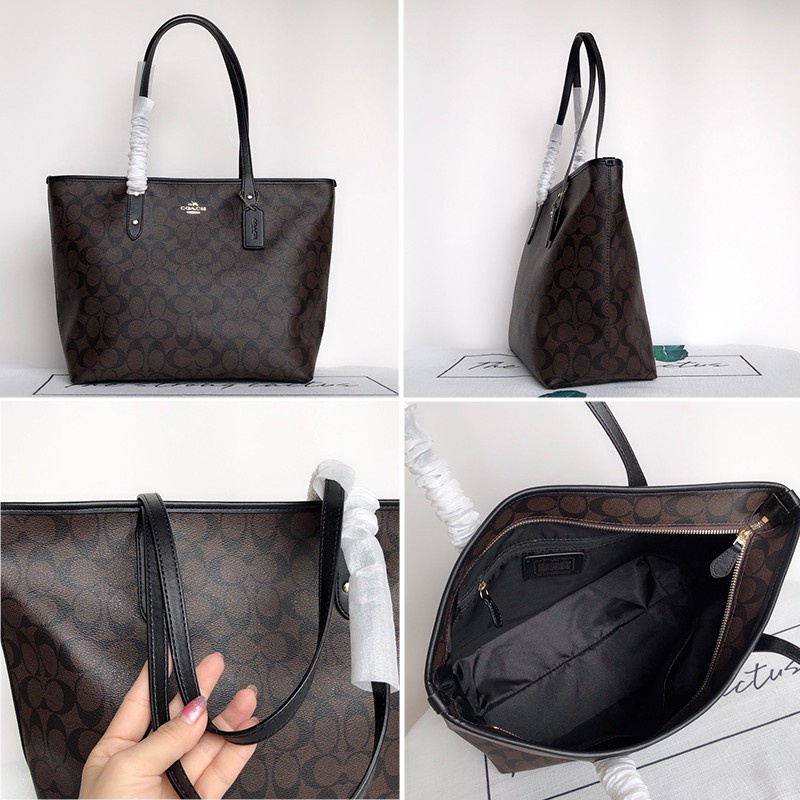 COACH chính hãng / túi xách nữ F58292 / túi mua sắm dung tích lớn