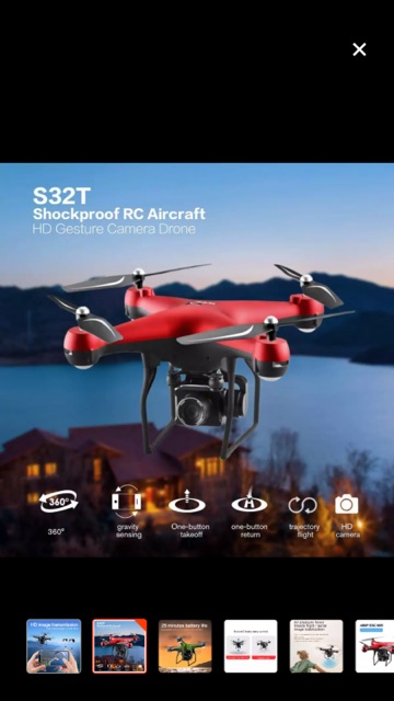 Flycam s32t camera xoay 1080p ,pin 2000mah bay 22p