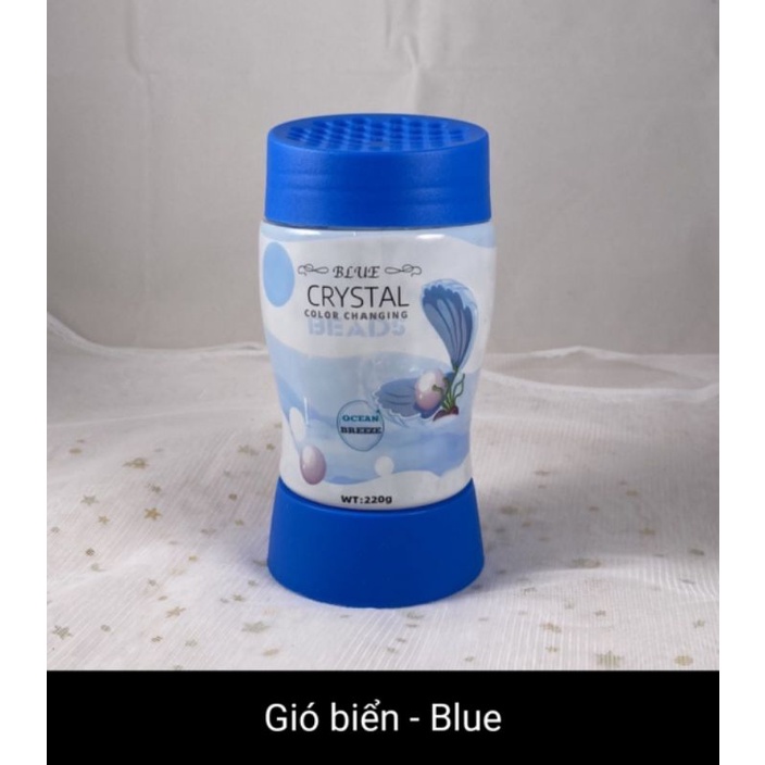 SIÊU HOT Sáp thơm Cristal Blue 220g hương ocean có đèn led thành phần tự nhiên, hương thơm ngất ngây