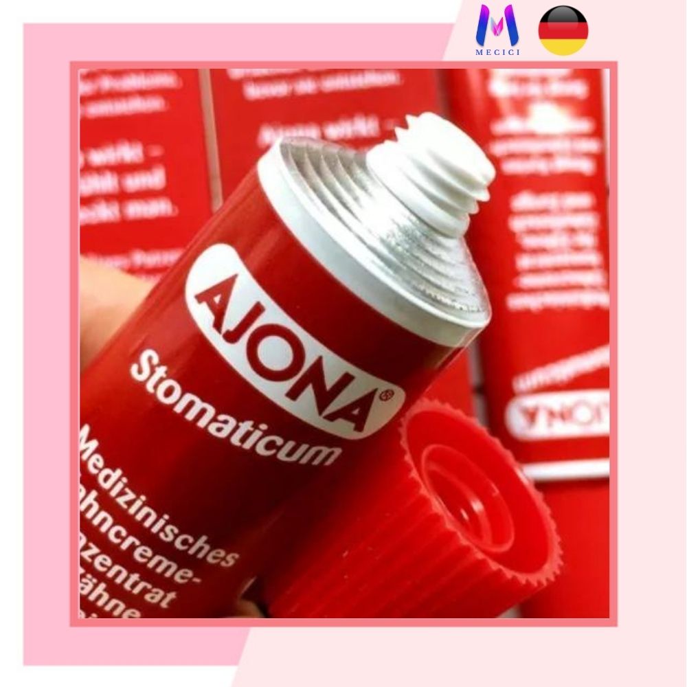 Kem đánh răng Ajona 25ml nhập khẩu Đức - Shop Mecici -  Loại bỏ cao răng, chống viêm lợi, hiệu quả gấp 5 lần loại thường