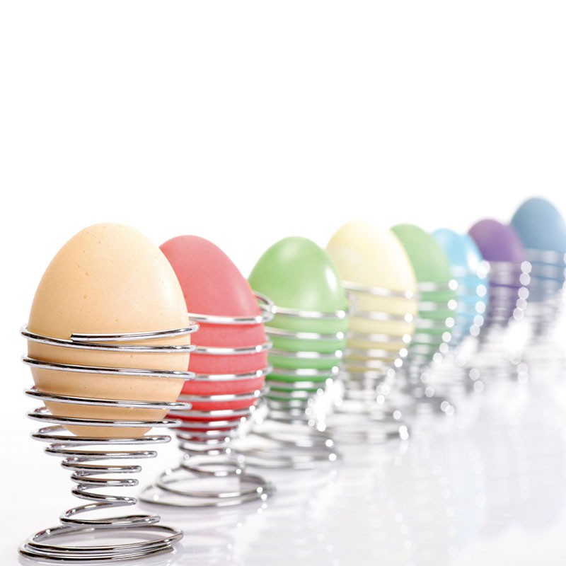 Đế đựng trứng luộc ăn sáng bằng kim loại cho nhà bếp