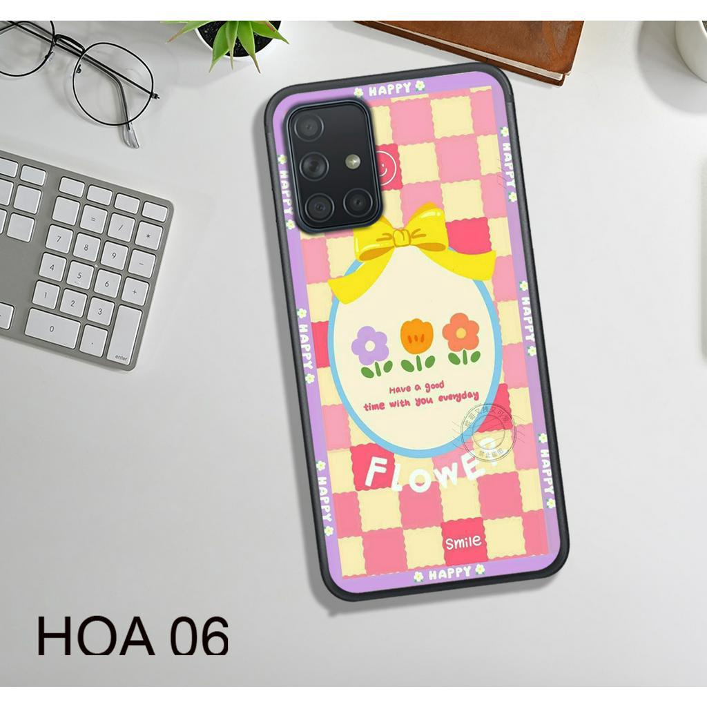 Ốp Lưng  Samsung A31 - A51 - A71 - M51 - M62 , In Hình HOA, Màu Sắc Bắt Mắt.
