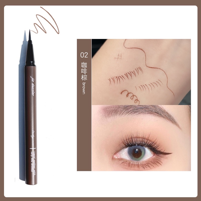 Bút Kẻ Mắt Nước Siêu Mảnh, Vẽ Mi Dưới Nét Tự Nhiên, Mềm Mại, Chống Thấm Nước, Lâu Trôi