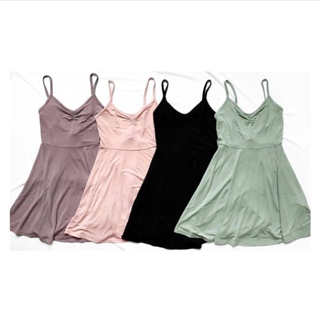 Đầm thun V-neck 2D nhún ngực F21