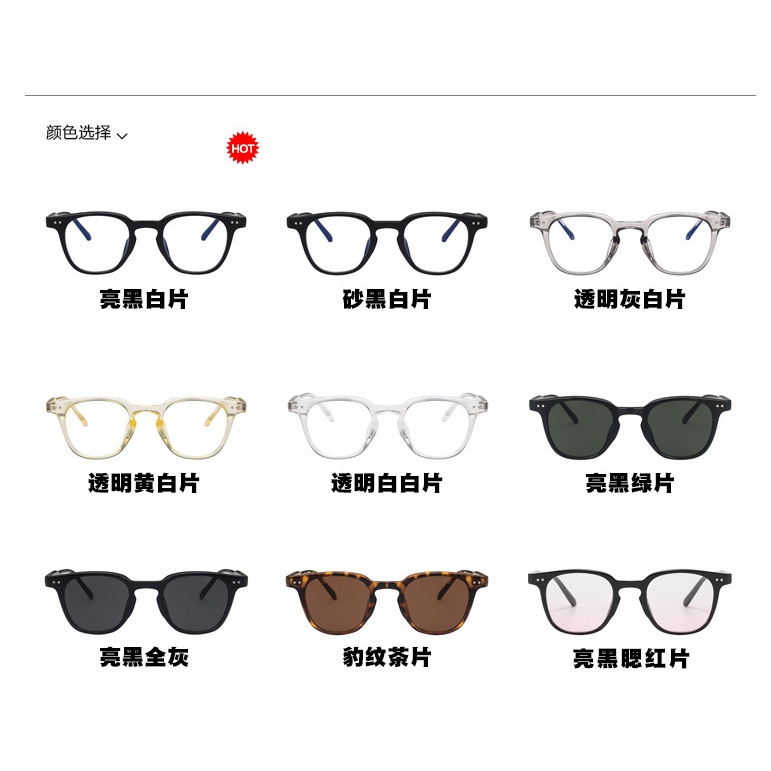 (KIQI-FASHION) COD Kính Mát Gọng Tròn Màu Gradient Chống Tia UV Thời Trang Hàn Quốc Cho Nam Nữ