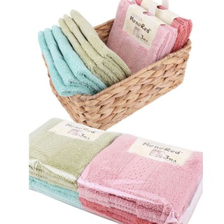 Sét 3 Khăn Mặt Nhật MonoRed  Cao cấp Kích Thước 34x34cm