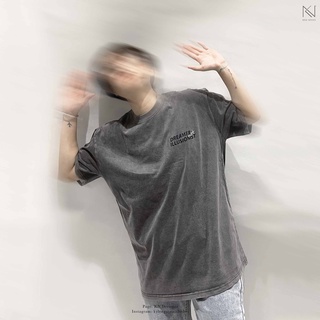 ÁO THUN COTTON OVERSIZE_ XÁM (ảnh thật từ shop)