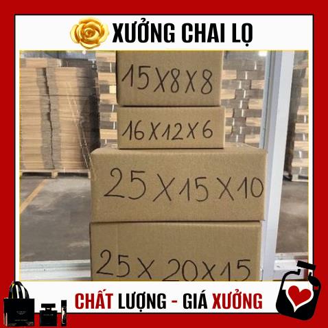 [TOP GIÁ RẺ] [16x12x6] Thùng Hộp Carton Đóng Gói Hàng ,Xưởng Chai Lọ