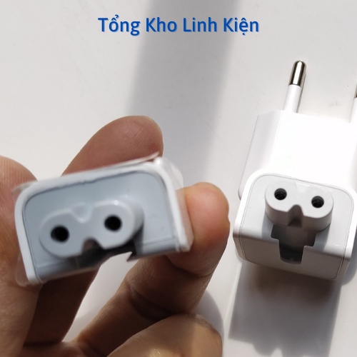 Phích Cắm - Đầu Rùa Cắm Cho Adapter Sạc Táo New Zin