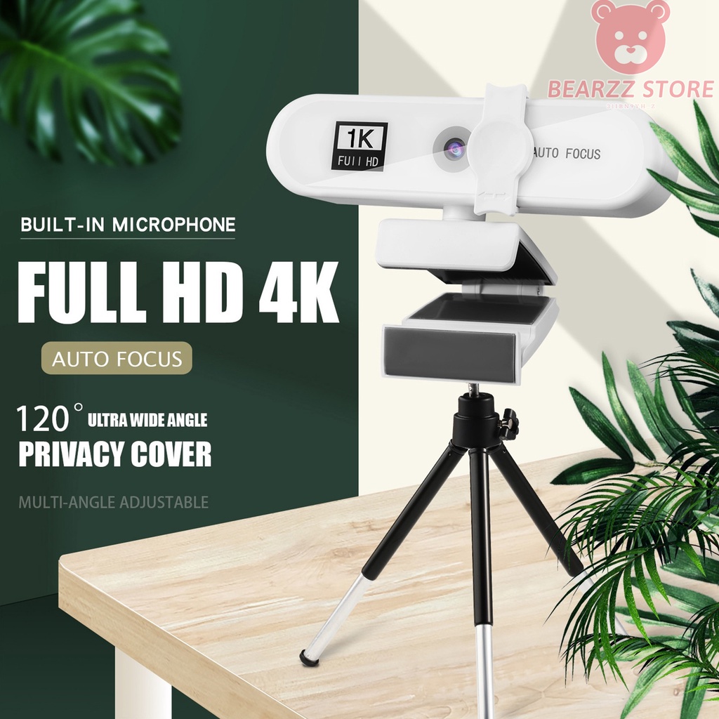 Webcam máy tính full hd 1080p 720p 2k 4k chuyên dụng stream học zoom online siêu nét tích hợp micro
