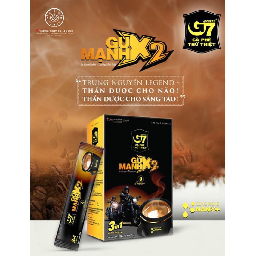 Cà Phê Sữa G7 Gu Mạnh 3in1 - Hộp 12 stick | BigBuy360 - bigbuy360.vn