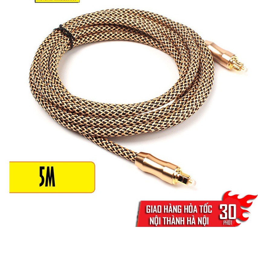 Cáp quang Audio ETK dài 5m cao cấp - (Cable Toslink OPTICAL)