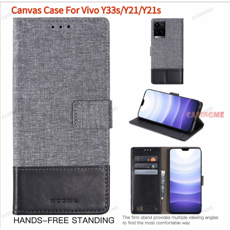 Bao Da Điện Thoại Nắp Lật Chống Sốc Cho Vivo Y33S Y21S Y33 Y21 S Y30 Y50 Y12 Y15 Y17 Y20I Y20S Y20 Y12S 4G 5G