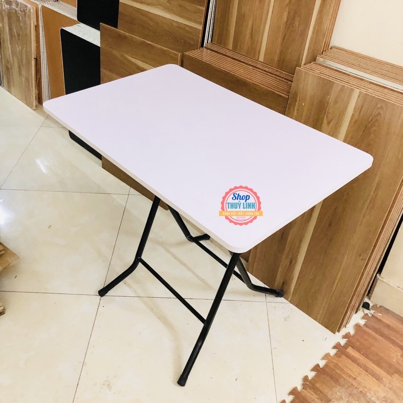 Bàn gấp chân cao 71cm Trắng siêu đẹp