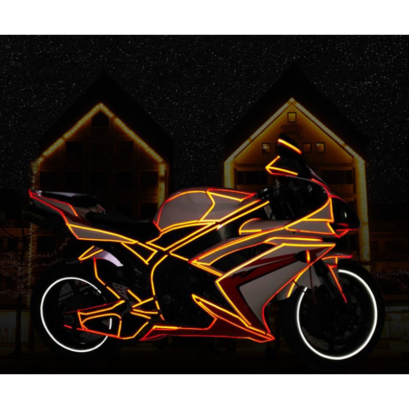 Cuộn giấy dán phản quang xe máy, đạp, đề can phản quang 1568 bbgr