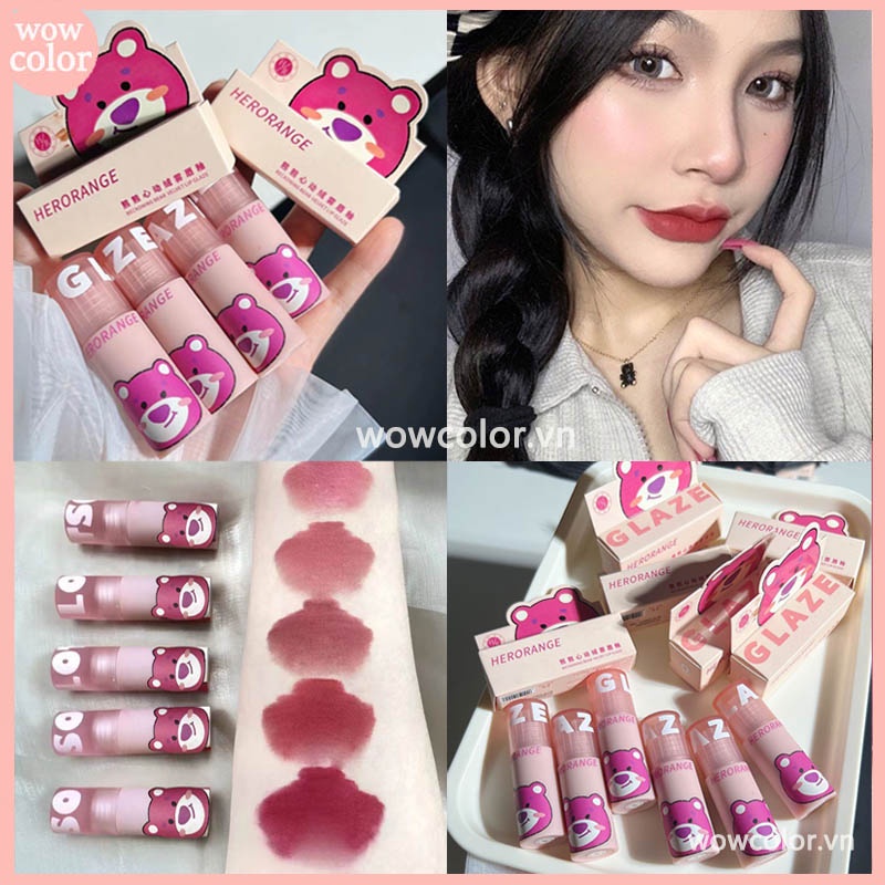 Son Môi Màu Nhung Lì Màu Trắng Mờ Xinh Xắn Dành Cho Nữ