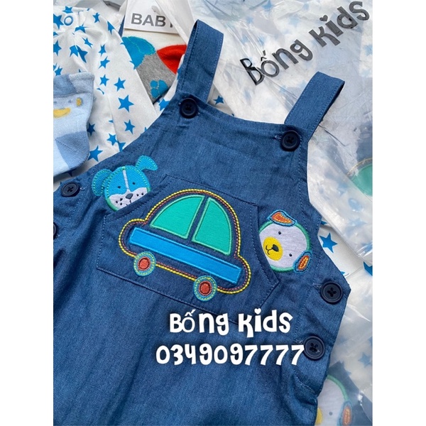 Set Quần Yếm Kèm Áo Thu Denim Ô Tô Dunnes