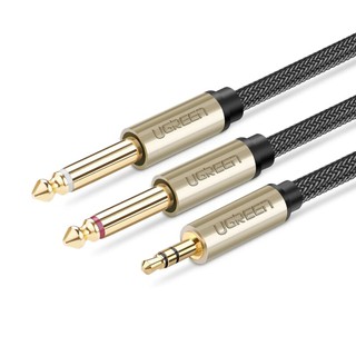 Cáp âm thanh 3.5mm sang 2 đầu 6.5mm cao cấp ugreen 40798 40797 40796 40794 40793 40792 40791 40790 40789 av126