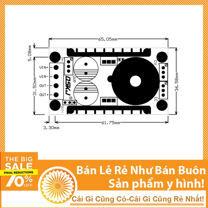 Module Tăng Áp Boost DC-DC 150W Đầu Ra 12-35V - Có Điều Chỉnh Cường Độ Dòng Điện Đầu Ra