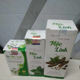 1 bộ Mộc Linh : 1 dầu gội 300ml 1 tinh dầu 100ml 1 uống 60 viên