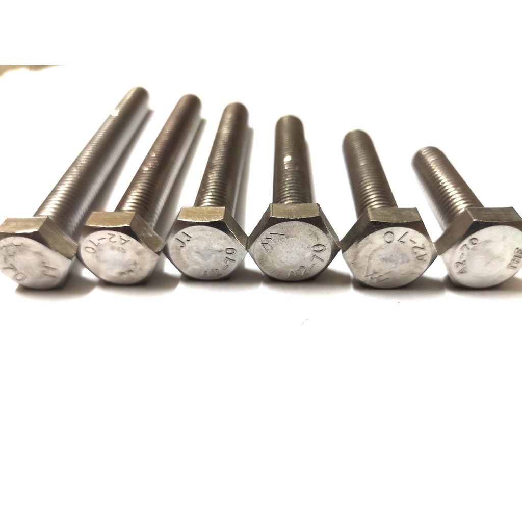 Bulong inox 304 M8 - Bulong bắt cờ lê -Bulong lục giác ngoài inox 304