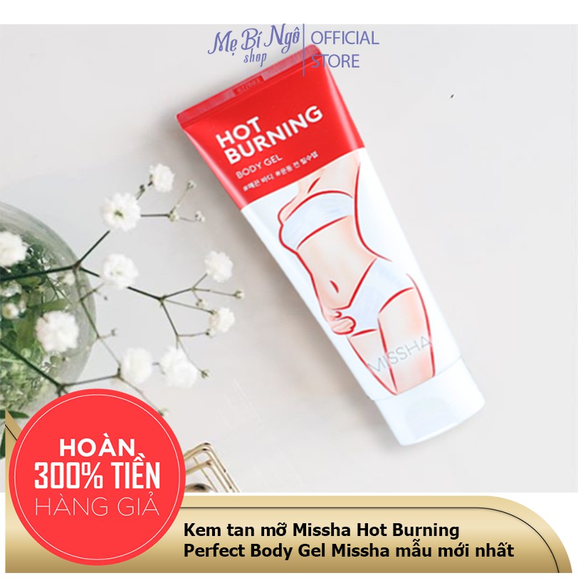 Kem Tan Mỡ Bụng Missha Hot Burning Perfect Body Gel 200ml - Cam kết hàng chính hãng