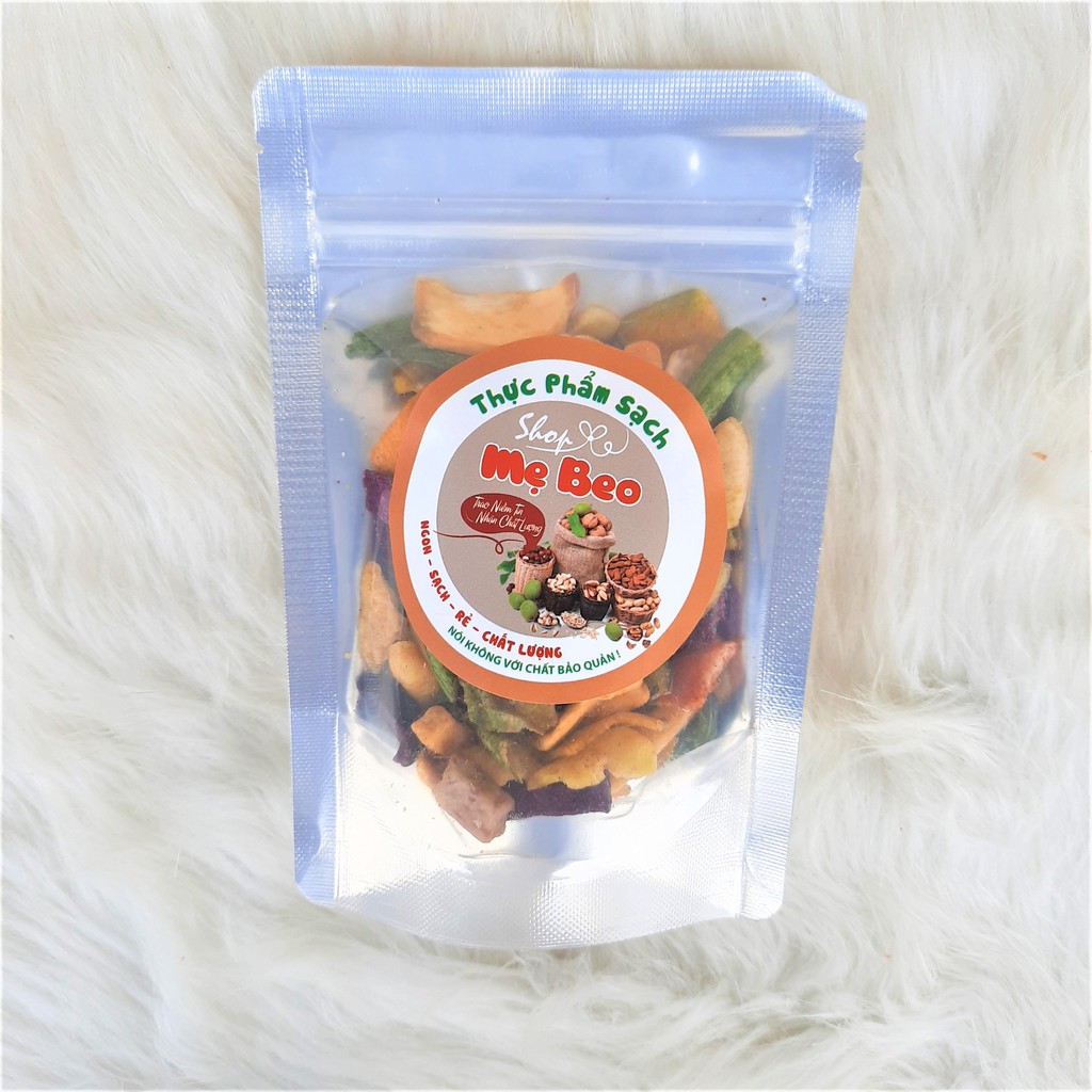 1Kg Thập Cẩm Trái Cây, Rau, Củ, Quả Sấy Giòn Loại Vở Vụn